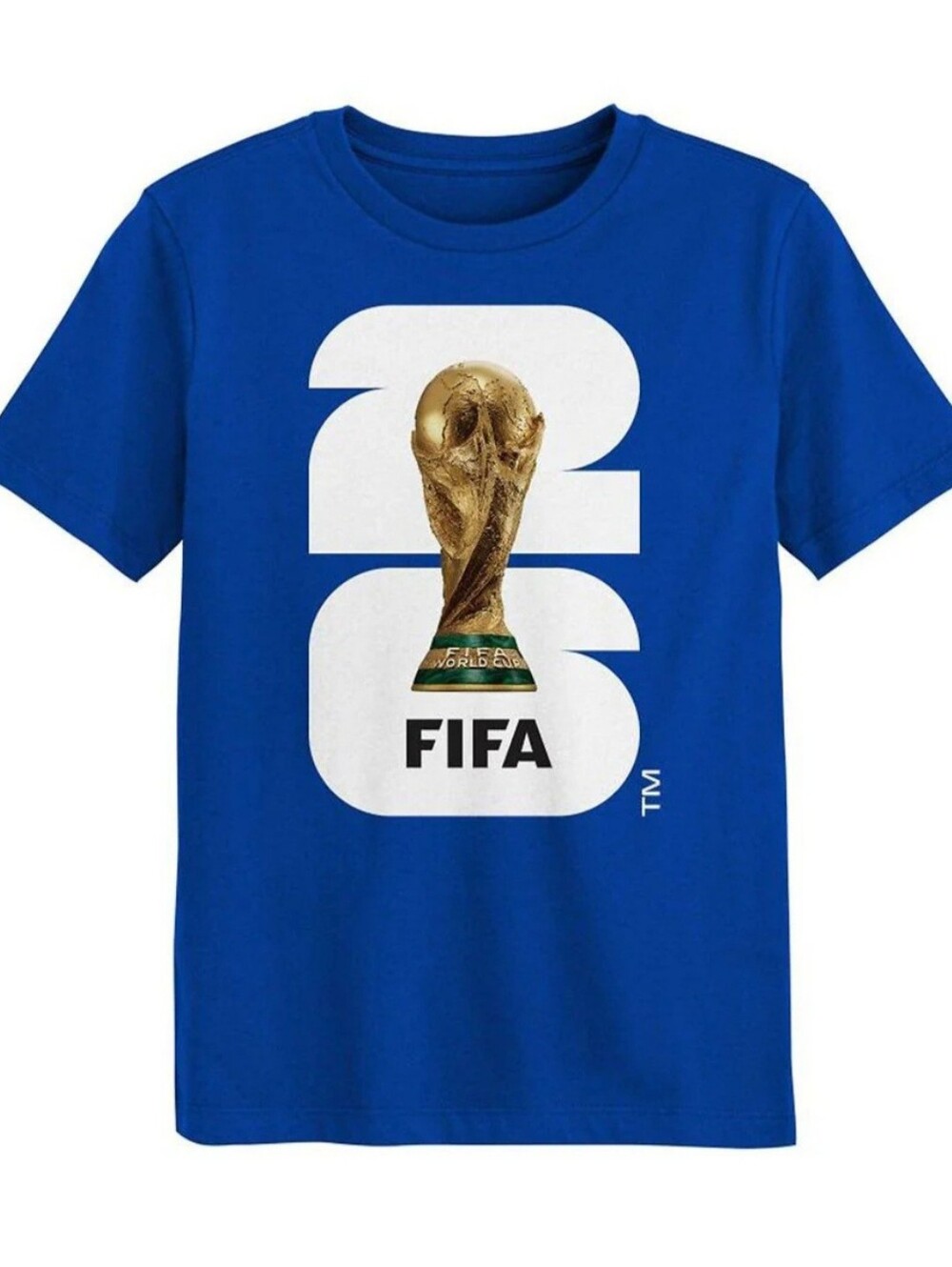 FIFA WORLD CUP 2026 TROPHY T-SHIRTS YOUTH COLOR BLUE